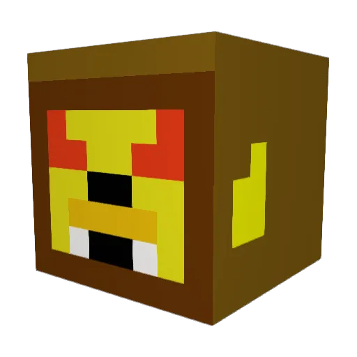 OlieBlaze Minecraft avatar head, 3D render