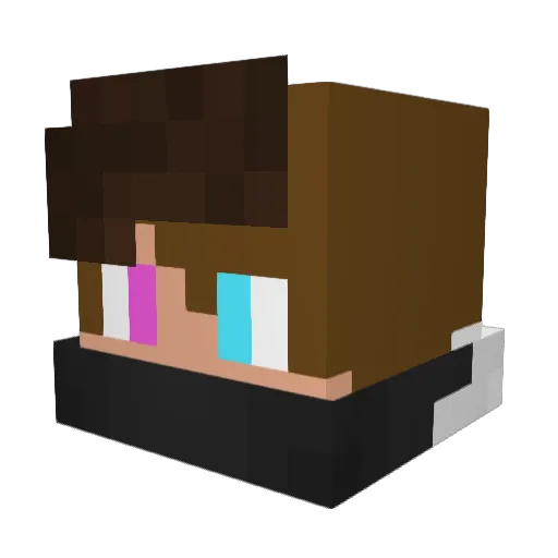 OlieFTW Minecraft avatar head, 3D render