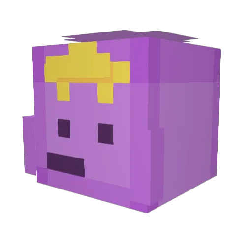 Olifka Minecraft avatar head, 3D render