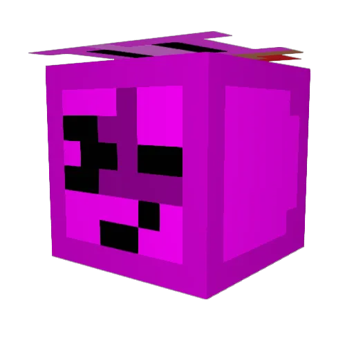 Oligarchikos Minecraft avatar head, 3D render