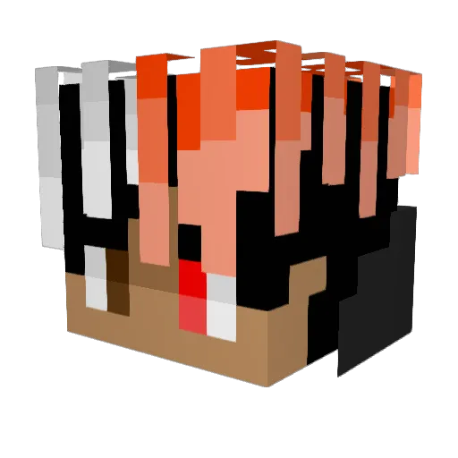 Olihampen Minecraft avatar head, 3D render