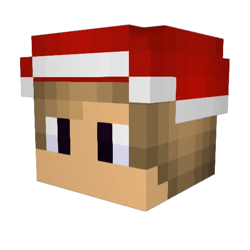 OliiiGHG Minecraft avatar head, 3D render