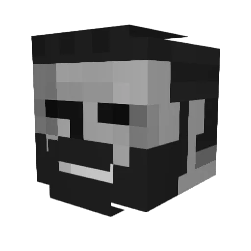 Oliledes Minecraft avatar head, 3D render
