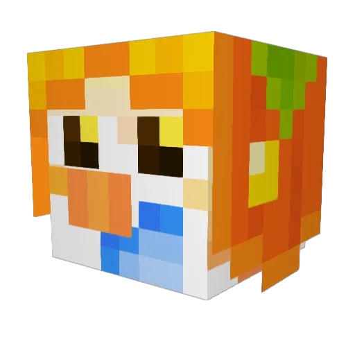 Olimpus99 Minecraft avatar head, 3D render