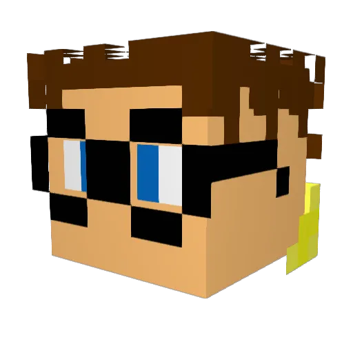 Olioliole Minecraft avatar head, 3D render