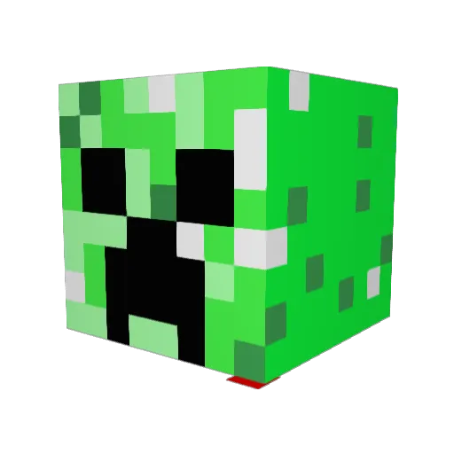 Olipop25 Minecraft avatar head, 3D render