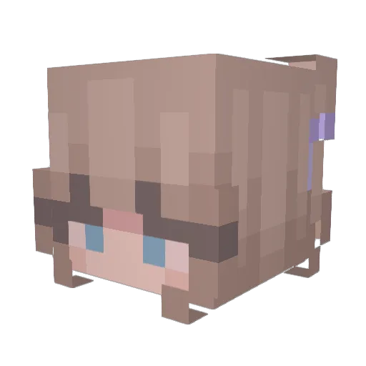 Olisia_ Minecraft avatar head, 3D render