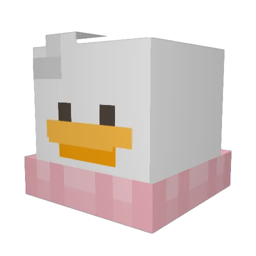 Oliv3a Minecraft avatar head, 3D render