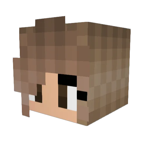 Olive360 Minecraft avatar head, 3D render