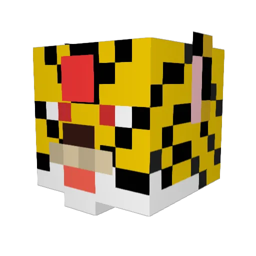 Olive45 Minecraft avatar head, 3D render