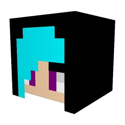 OliveDonut Minecraft avatar head, 3D render
