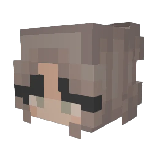 OliveGamer6 Minecraft avatar head, 3D render