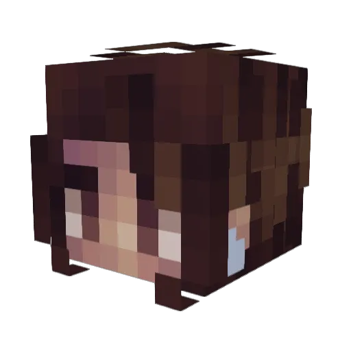 OliveGoose13 Minecraft avatar head, 3D render