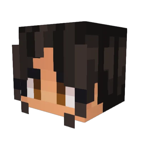 OliveIsAWord Minecraft avatar head, 3D render