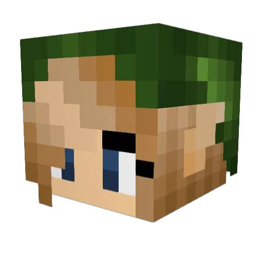 OliveJuice0630 Minecraft avatar head, 3D render