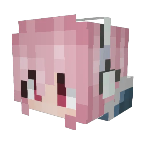 OliveMeansPeace Minecraft avatar head, 3D render