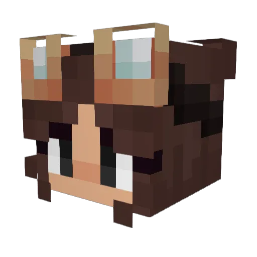 OliveOliXD Minecraft avatar head, 3D render