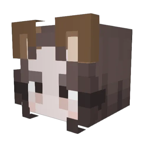 OliveSpy Minecraft avatar head, 3D render