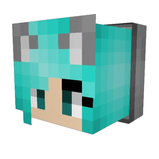 OliveSquisher Minecraft avatar head, 3D render