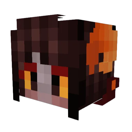 OliveStreet Minecraft avatar head, 3D render
