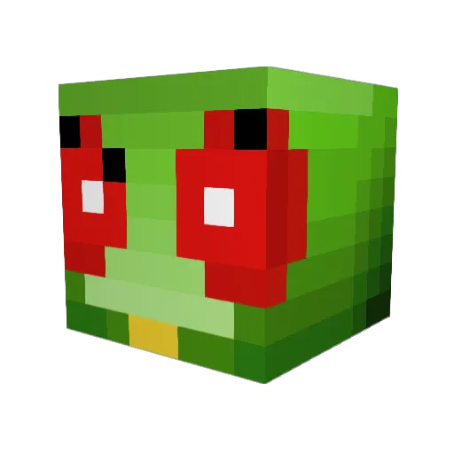 Olive_Bean Minecraft avatar head, 3D render