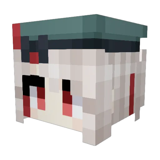 Olive_Coffee Minecraft avatar head, 3D render