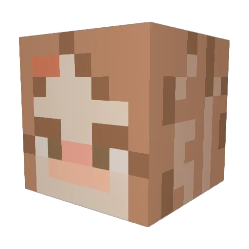 Olive_V Minecraft avatar head, 3D render