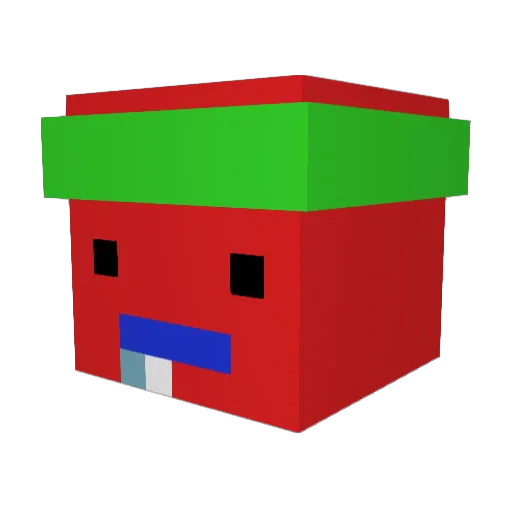 Oliveerrr Minecraft avatar head, 3D render
