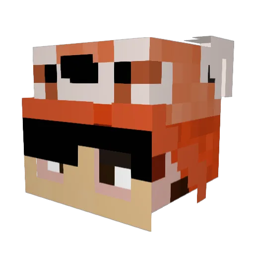 Olivegarden11 Minecraft avatar head, 3D render