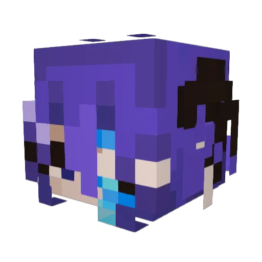 Oliveinspace Minecraft avatar head, 3D render