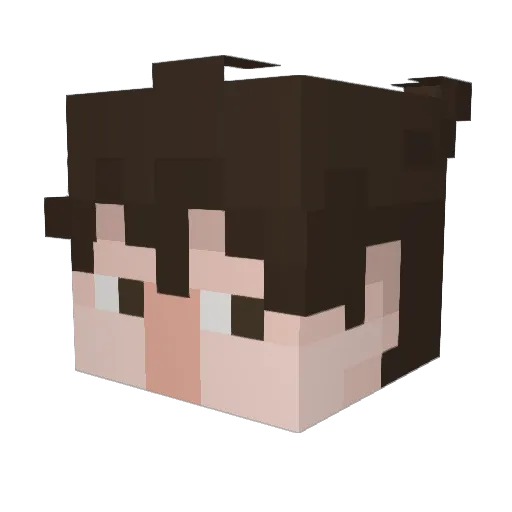 Oliveirakkkk Minecraft avatar head, 3D render
