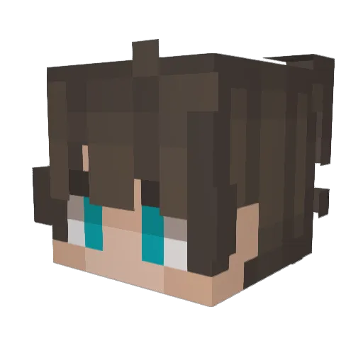 Oliver120410 Minecraft avatar head, 3D render