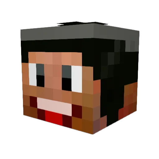 Oliver1996dk Minecraft avatar head, 3D render