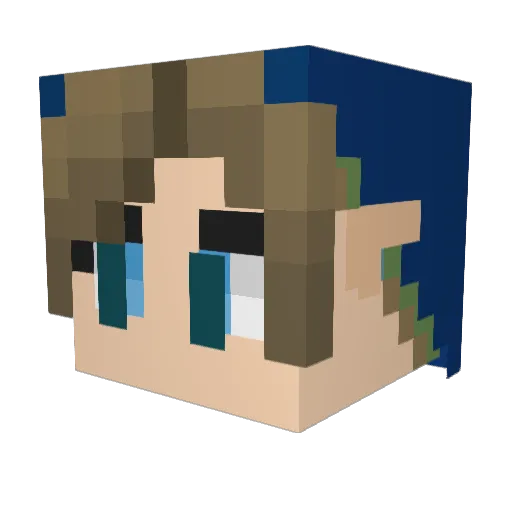 Oliver2414 Minecraft avatar head, 3D render
