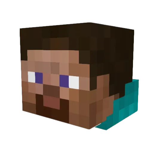 Oliver446 Minecraft avatar head, 3D render