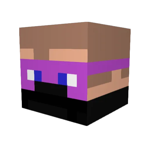 OliverAE Minecraft avatar head, 3D render