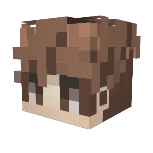 OliverBq08 Minecraft avatar head, 3D render