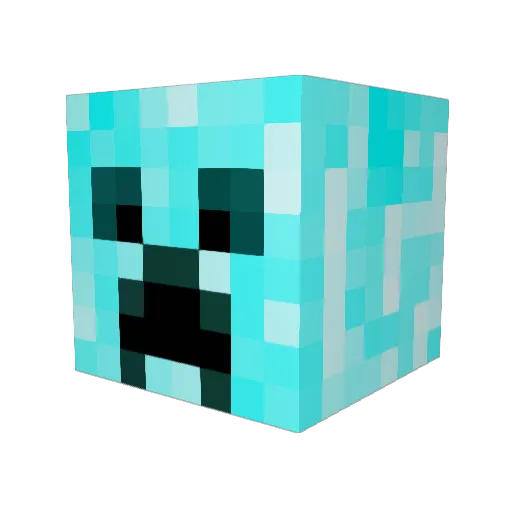 OliverCreeper Minecraft avatar head, 3D render