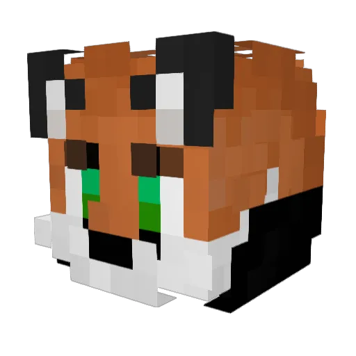 OliverCz1 Minecraft avatar head, 3D render