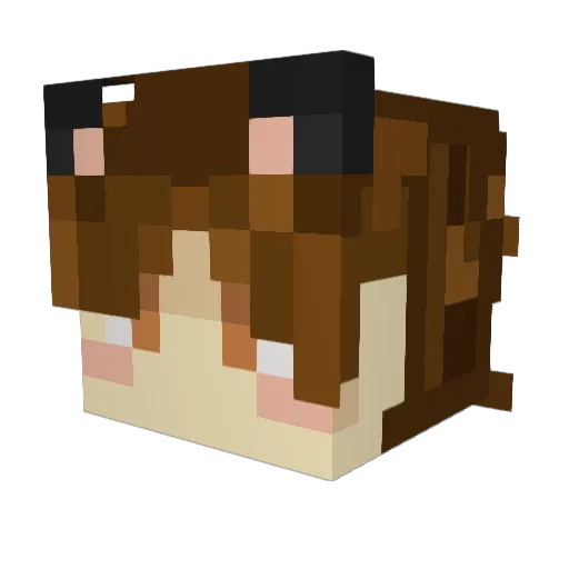 OliverEstes Minecraft avatar head, 3D render