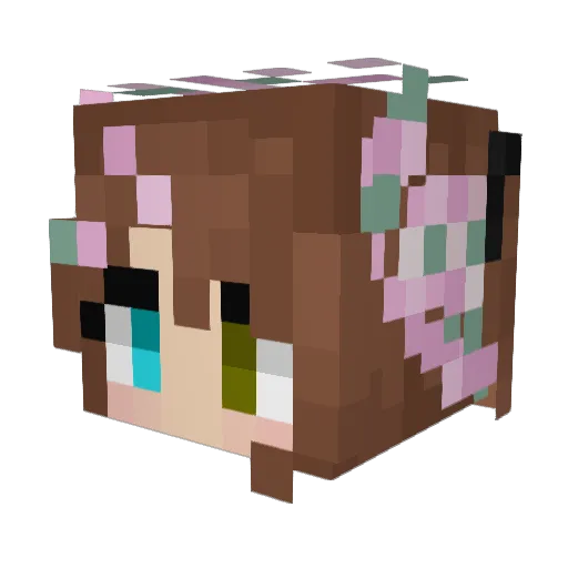 OliverGIW Minecraft avatar head, 3D render