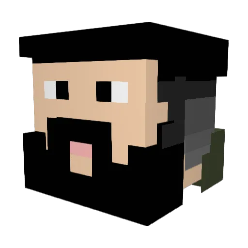 OliverH1213 Minecraft avatar head, 3D render