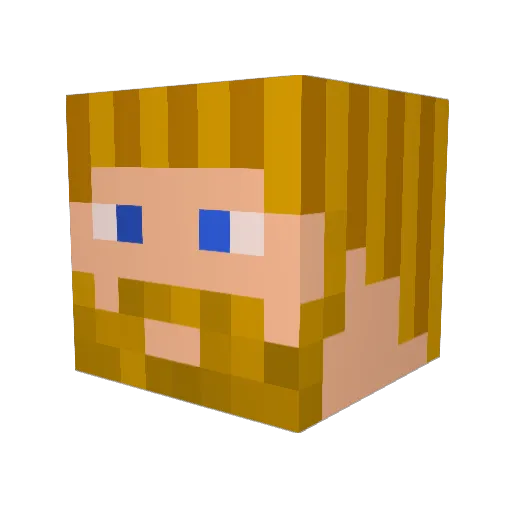 OliverHazell Minecraft avatar head, 3D render