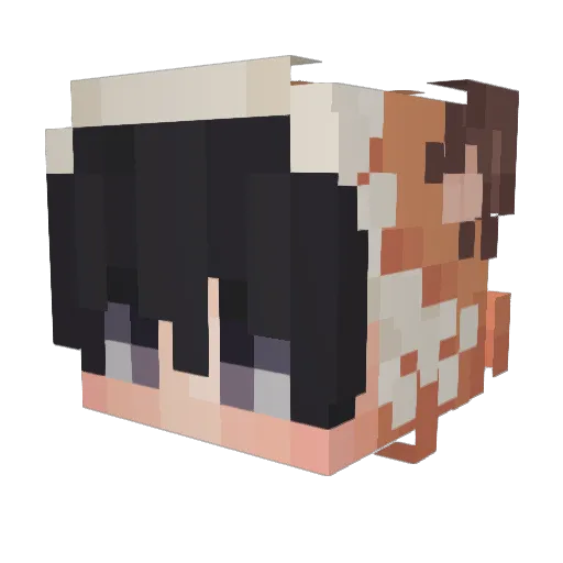 OliverPato Minecraft avatar head, 3D render