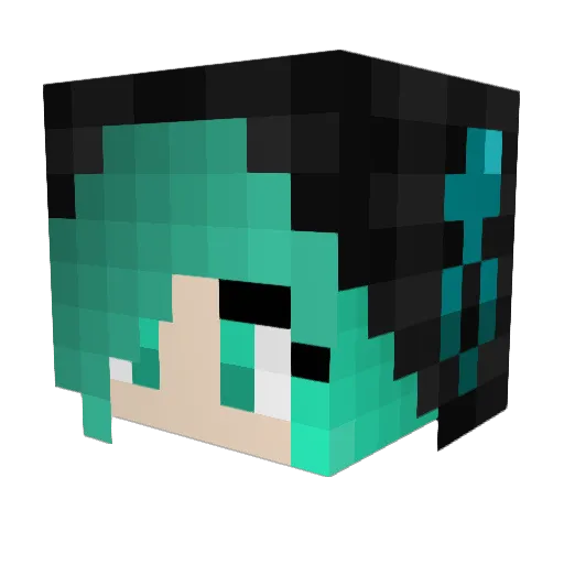 OliverPolymer Minecraft avatar head, 3D render