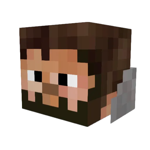OliverReed123 Minecraft avatar head, 3D render