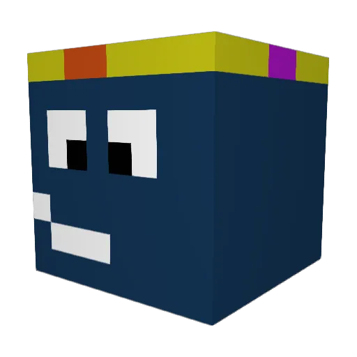 OliverRuud Minecraft avatar head, 3D render
