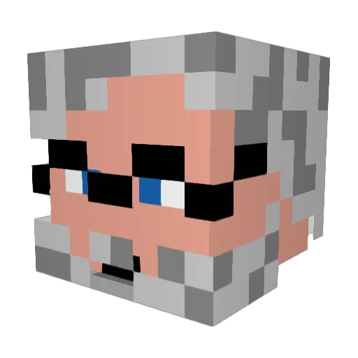 OliverSB02 Minecraft avatar head, 3D render