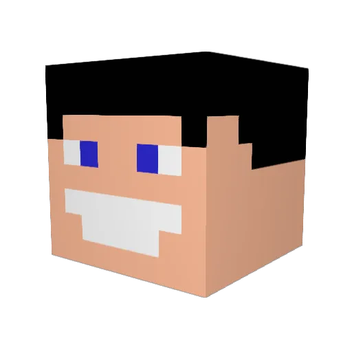 OliverTejas Minecraft avatar head, 3D render