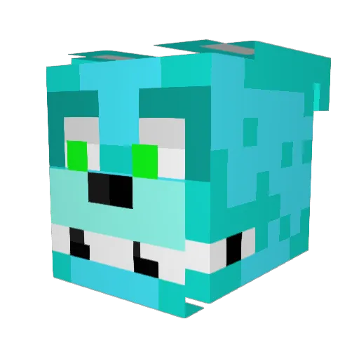 OliverTheSignal Minecraft avatar head, 3D render